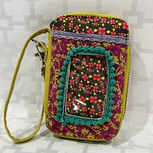 Natural Life Multicolored wristlet with peace symbol